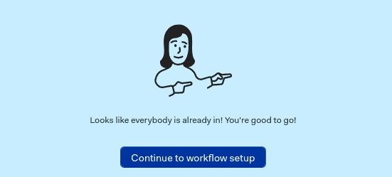 You can add people in the first page of the create project wizard