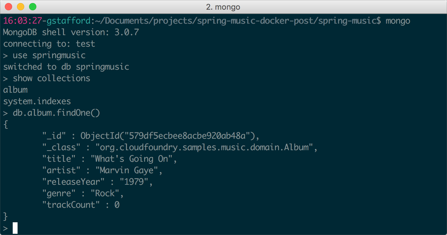 MongoDB CLI